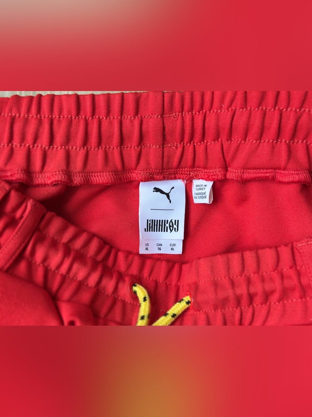 Puma x Jahnkoy Track Pants High Risk Red Mens Size XL Joggers Detachable Bag - Picture 7 of 9